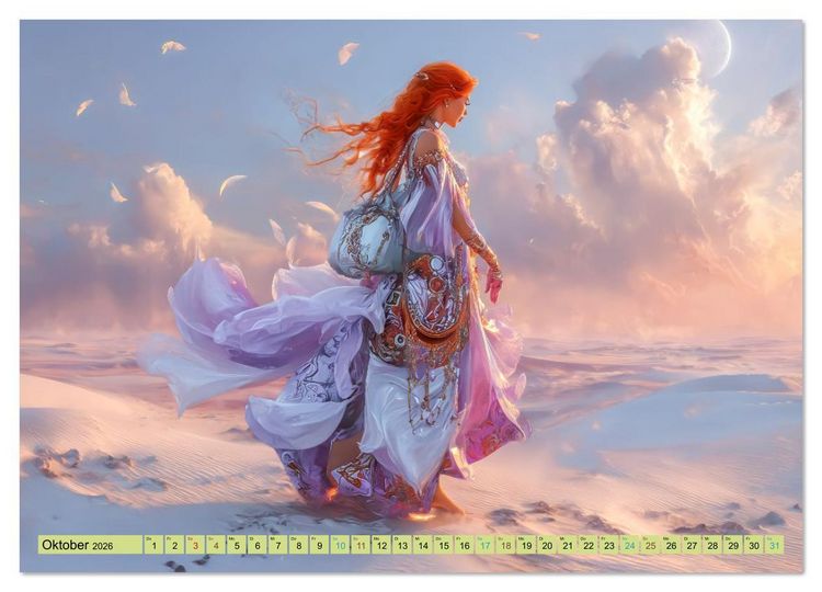 Produktbild: Surreale Fantasien - Detailreiche Portraits (Wandkalender 2026 DIN A2 quer), CALVENDO Monatskalender