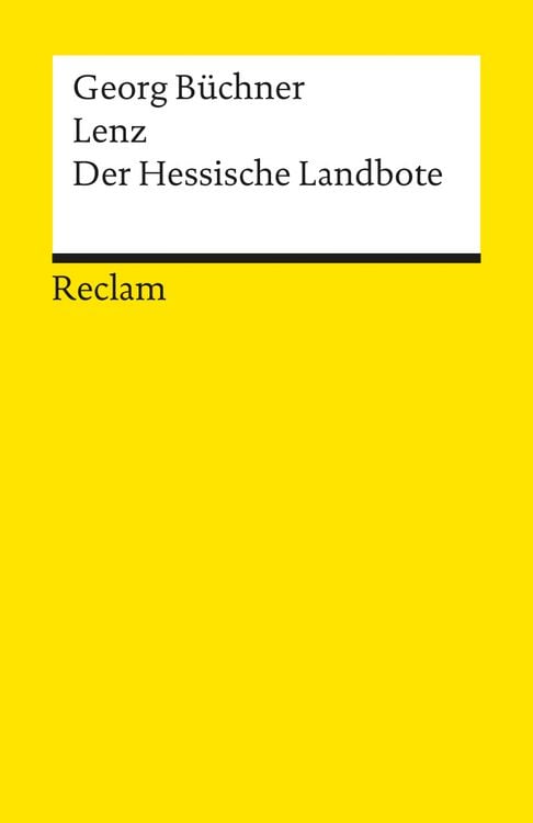Bild vom Artikel Lenz · Der Hessische Landbote. Textausgabe mit editorischer Notiz und Nachwort vom Autor Georg Büchner