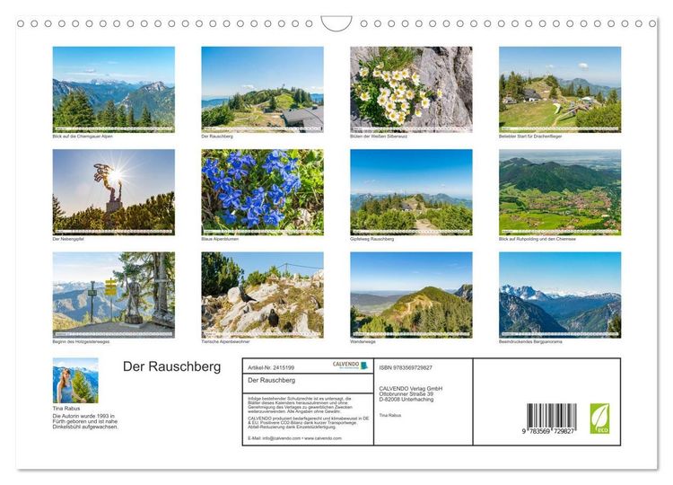 Produktbild: Der Rauschberg (Wandkalender 2027 DIN A3 quer), CALVENDO Monatskalender