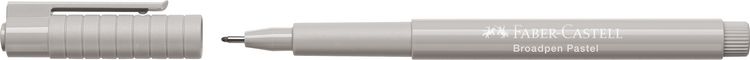 Produktbild: Faber-Castell Faserschreiber Broadpen 1554 grau