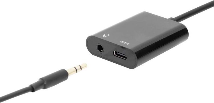 Produktbild: Digitus Audio Adapterkabel [1x USB-C&reg; Stecker - 2x USB-C&reg; Buchse, Klinkenbuchse 3.5 mm] AK-300400-002-S 20.00 cm Geschirmt, doppelt geschirmt