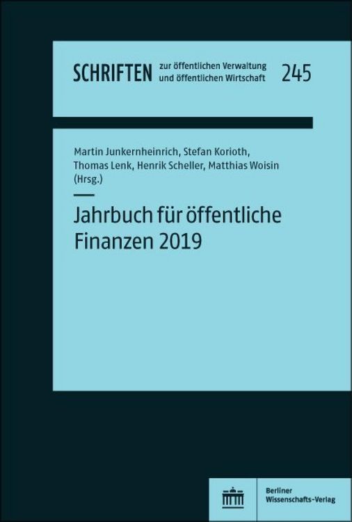 Produktbild: Jahrbuch f&uuml;r &ouml;ffentliche Finanzen (2019)
