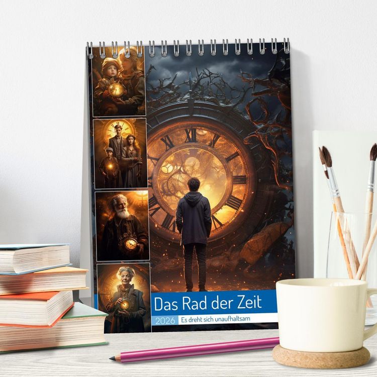 Produktbild: Das Rad der Zeit (Tischkalender 2026 DIN A5 hoch), CALVENDO Monatskalender