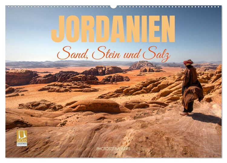 Produktbild: Jordanien Sand, Stein und Salz (Wandkalender 2027 DIN A2 quer), CALVENDO Monatskalender