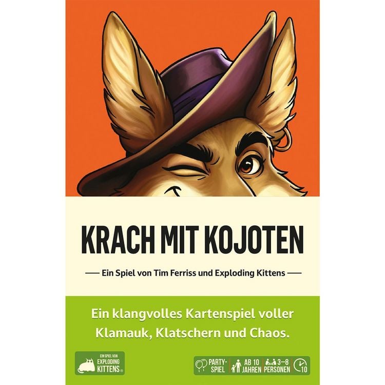 Produktbild: Exploding Kittens - Krach mit Kojoten, Partyspiel