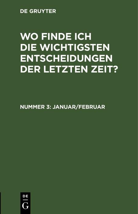 Produktbild: Januar/Februar