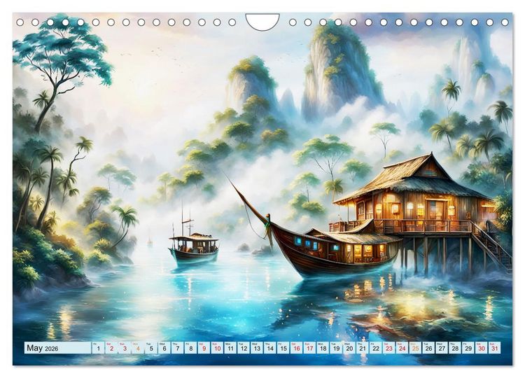 Produktbild: Archipelago's Exotic paradise trip (Wall Calendar 2026 DIN A4 landscape), CALVENDO 12 Month Wall Calendar