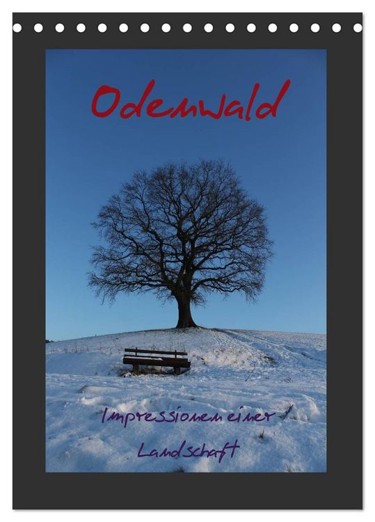 Produktbild: Odenwald - Impressionen einer Landschaft (Tischkalender 2026 DIN A5 hoch), CALVENDO Monatskalender