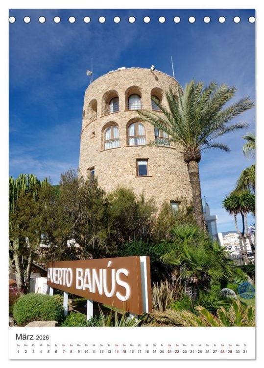 Produktbild: Marbella - Die Costa del Sol in Hochform (Tischkalender 2026 DIN A5 hoch), CALVENDO Monatskalender