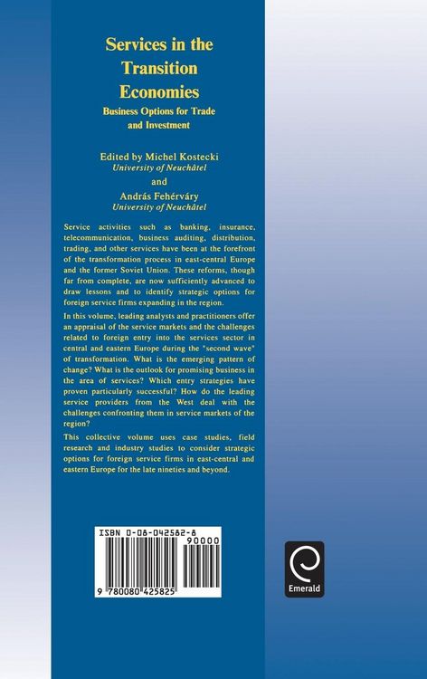 Produktbild: Services in the Transition Economies
