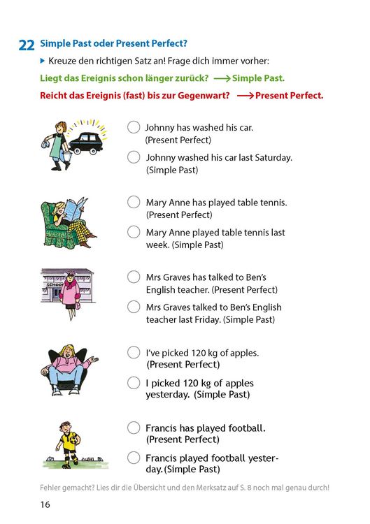 Produktbild: Simple Past & Present Perfect. Englisch ab 6. Klasse und f&uuml;r Erwachsene, A5-Heft