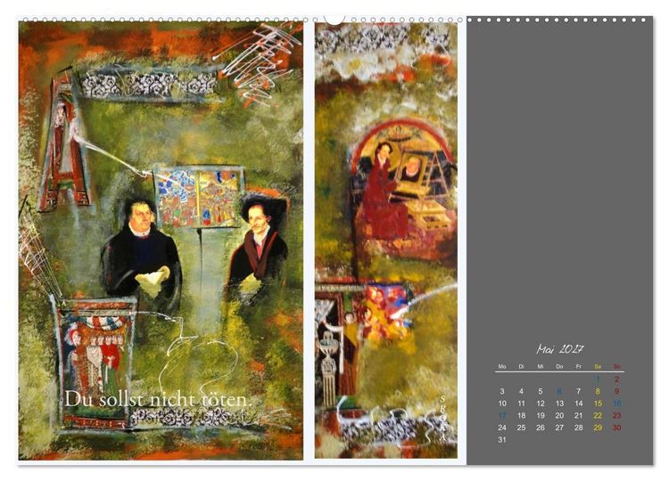 Produktbild: Luther im Netz (hochwertiger Premium Wandkalender 2027 DIN A2 quer), Kunstdruck in Hochglanz