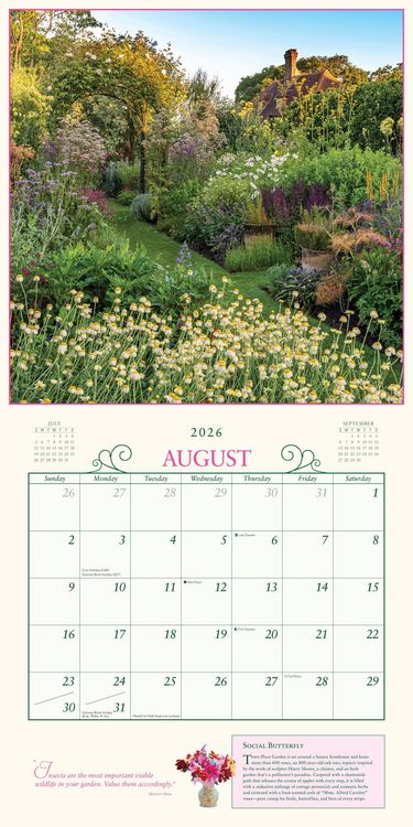 Produktbild: Secret Garden Wall Calendar 2026
