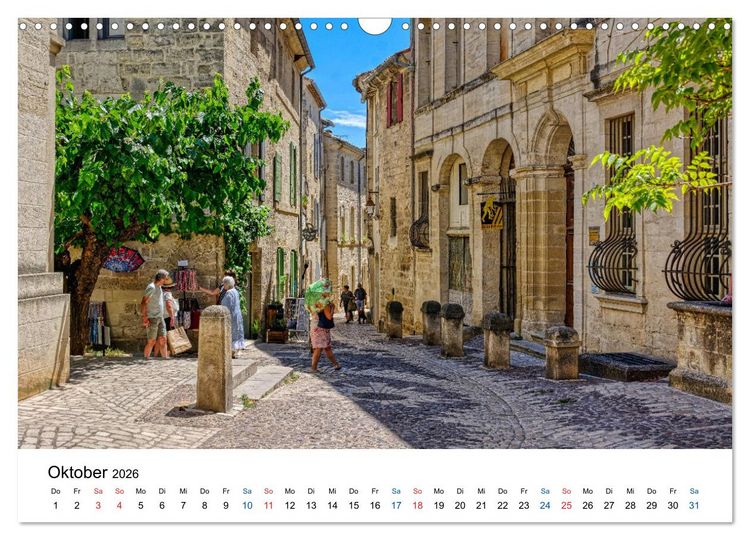 Produktbild: Uz&eacute;s - Charmante Kleinstadt im Gard (Wandkalender 2026 DIN A3 quer), CALVENDO Monatskalender