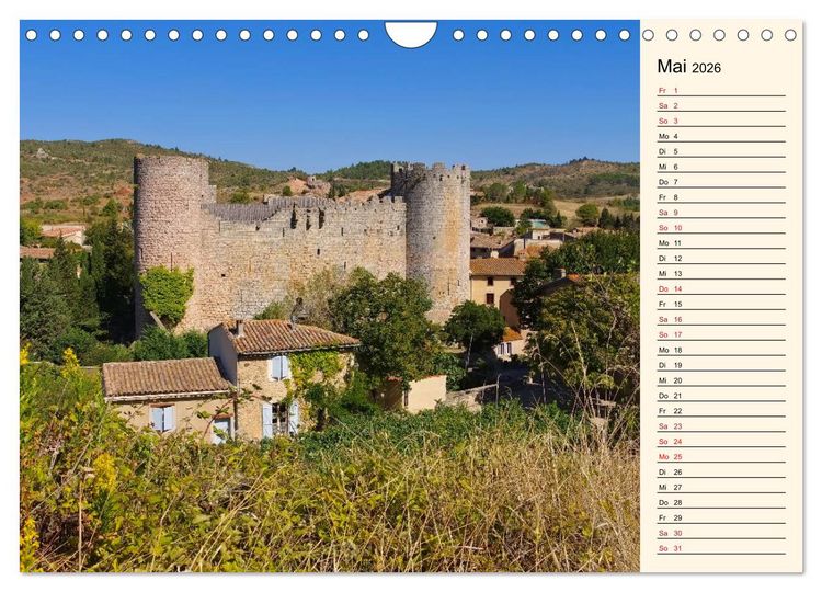 Produktbild: Katharerburgen - Entdeckungen im Pays Cathare (Wandkalender 2026 DIN A4 quer), CALVENDO Monatskalender