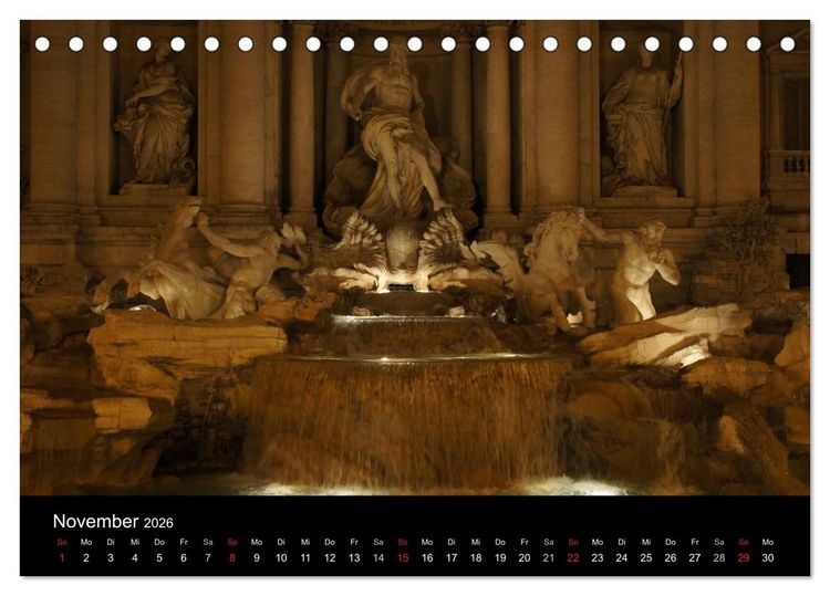 Produktbild: Vade mecum Romam - Geh mit mir nach Rom (Tischkalender 2026 DIN A5 quer), CALVENDO Monatskalender