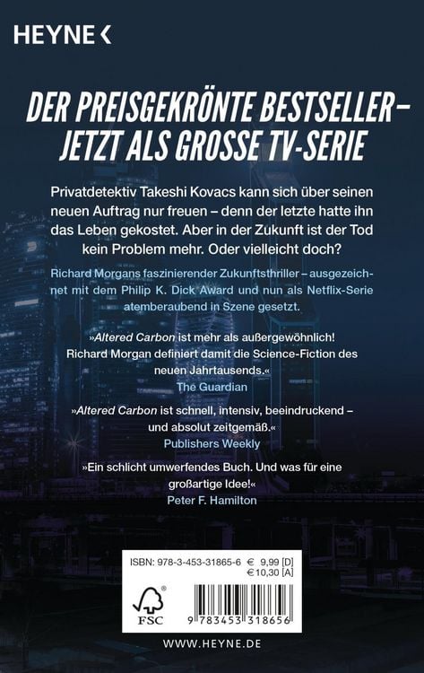 Produktbild: Altered Carbon - Das Unsterblichkeitsprogramm