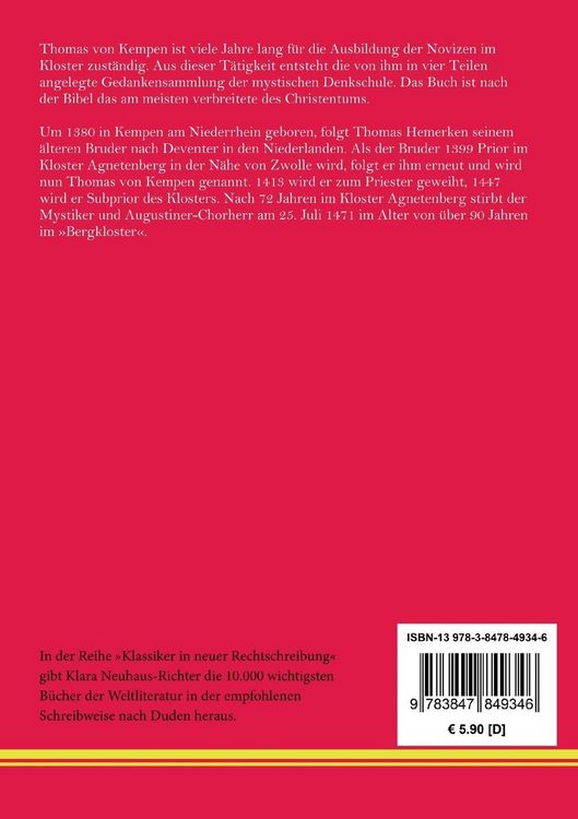 Produktbild: Die Nachfolge Christi