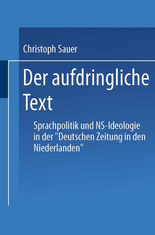 Produktbild: Der aufdringliche Text