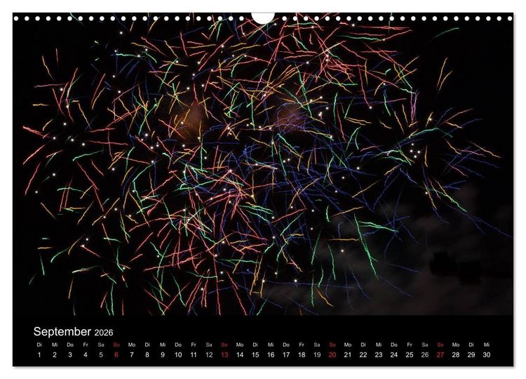 Produktbild: Feuerwerk (Wandkalender 2026 DIN A3 quer), CALVENDO Monatskalender
