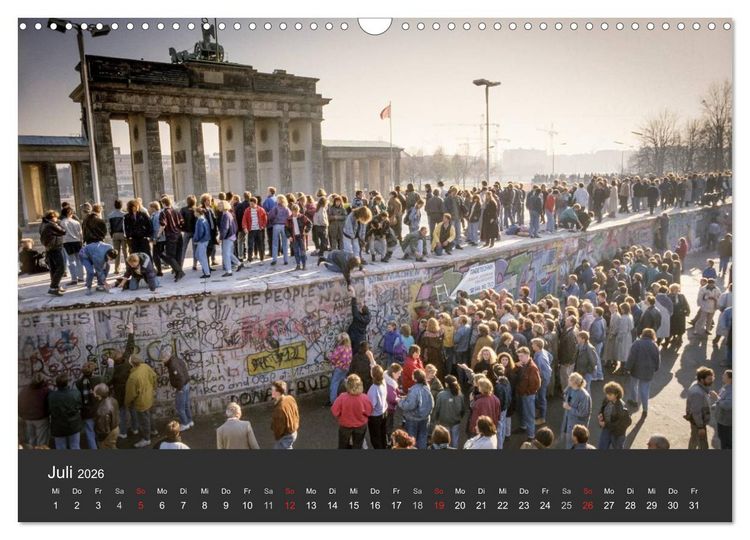 Produktbild: Berlin - der Fall der Mauer (Wandkalender 2026 DIN A3 quer), CALVENDO Monatskalender