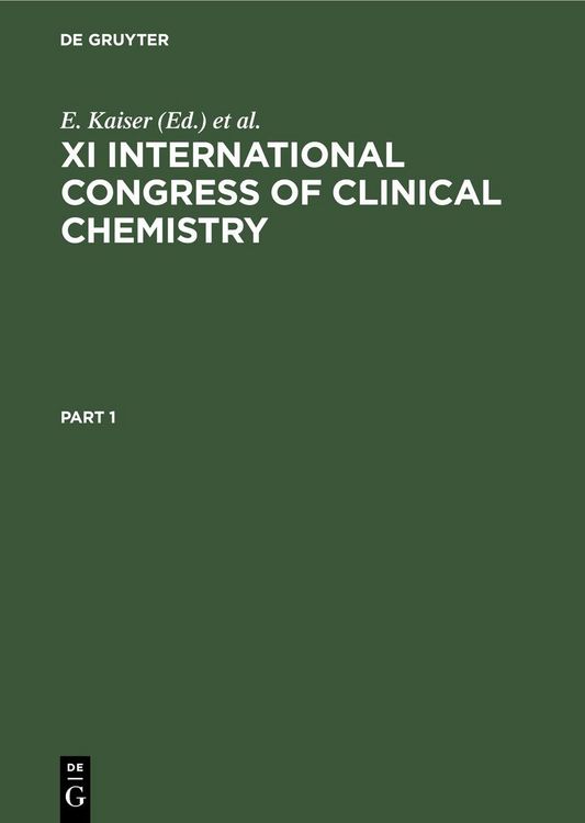 Produktbild: XI International Congress of Clinical Chemistry
