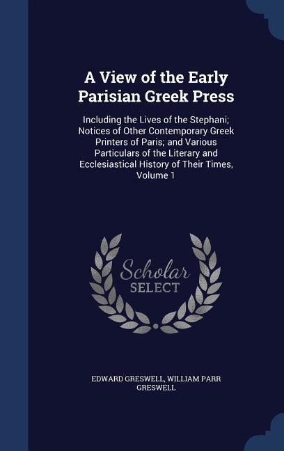 Produktbild: A View of the Early Parisian Greek Press