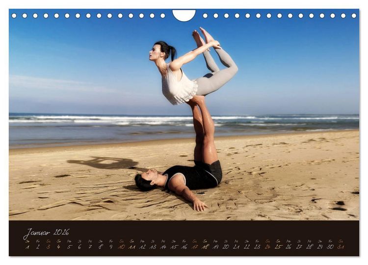 Produktbild: YogaPaare (Wandkalender 2026 DIN A4 quer), CALVENDO Monatskalender
