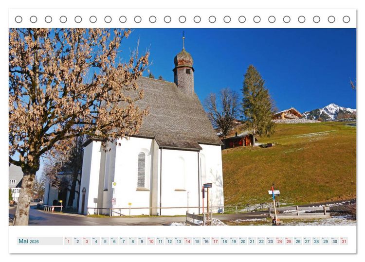Produktbild: Oberstdorf. Atemberaubende Ansichten aus den Allg&auml;uer Alpen (Tischkalender 2026 DIN A5 quer), CALVENDO Monatskalender