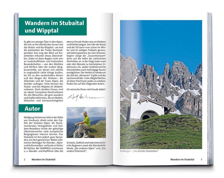 Produktbild: KOMPASS Wanderf&uuml;hrer Stubaital und Wipptal mit Gschnitz, Obernberg, Navis, Schmirn, Vals, 65 Touren mit Extra-Tourenkarte