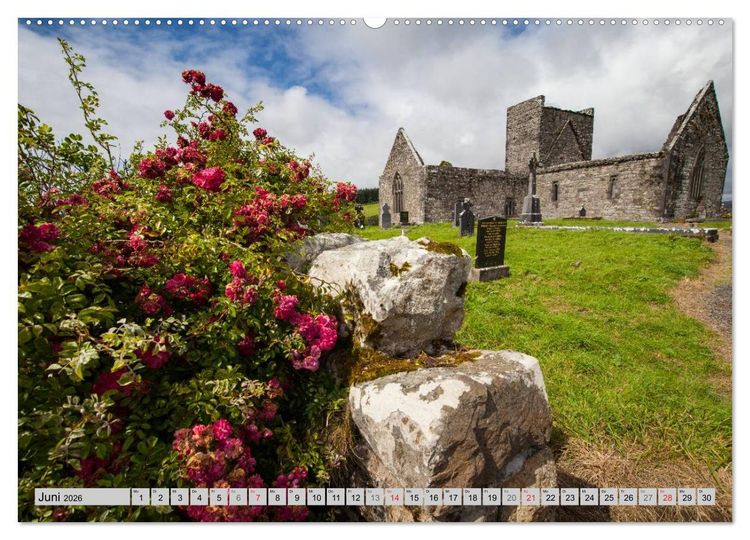 Produktbild: IRLAND - Geheimnisvolle Abteien (hochwertiger Premium Wandkalender 2026 DIN A2 quer), Kunstdruck in Hochglanz