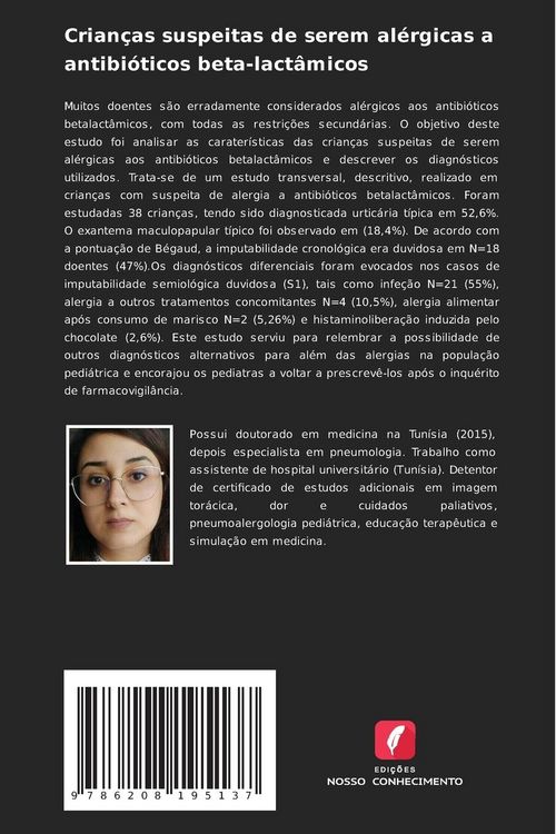 Produktbild: Crian&ccedil;as suspeitas de serem al&eacute;rgicas a antibi&oacute;ticos beta-lact&acirc;micos