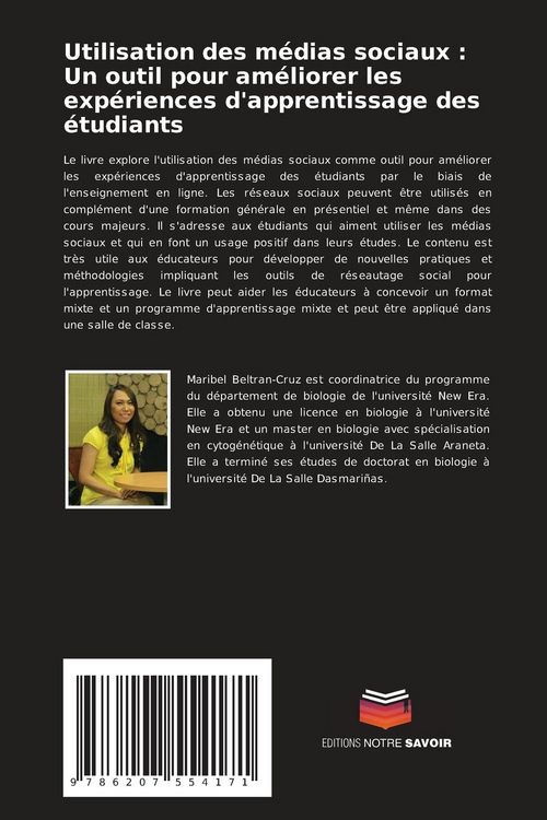 Produktbild: Utilisation des m&eacute;dias sociaux : Un outil pour am&eacute;liorer les exp&eacute;riences d'apprentissage des &eacute;tudiants