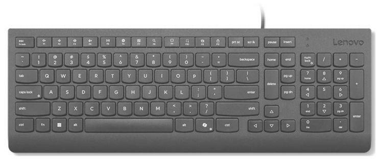 Produktbild: Lenovo 4Y41R64647 Kabelgebunden Tastatur Deutsch, QWERTZ Schwarz