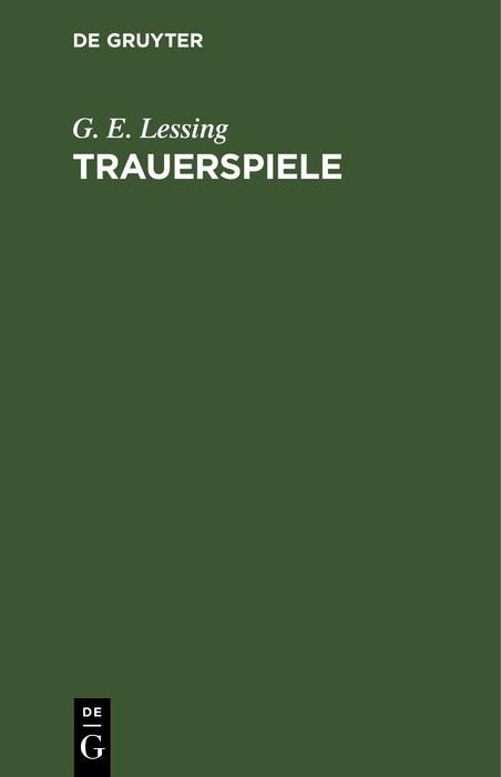 Produktbild: Trauerspiele