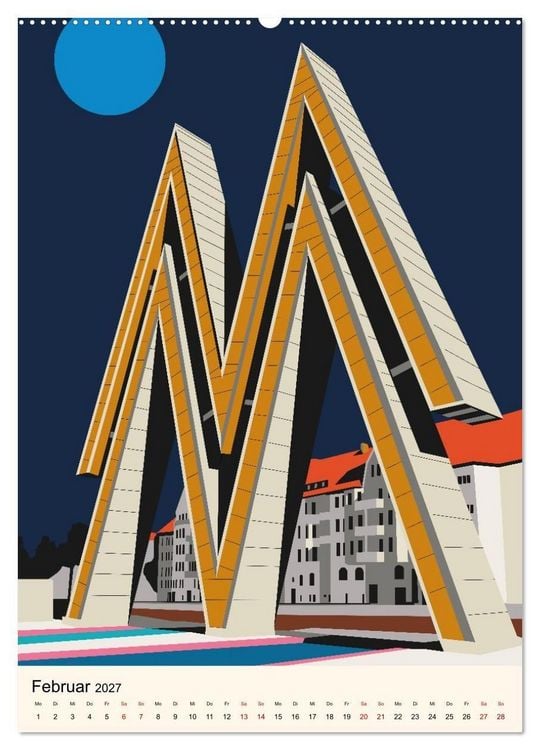 Produktbild: LEIPZIG URBAN (Wandkalender 2027 DIN A2 hoch), CALVENDO Monatskalender