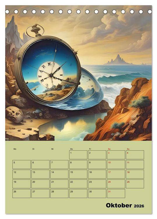 Produktbild: Surreale Fantasiewelten (Tischkalender 2026 DIN A5 hoch), CALVENDO Monatskalender