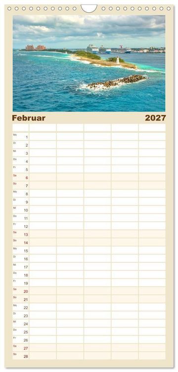 Produktbild: Familienplaner 2027 - Nassau - Stadt mit karibischem Flair mit 5 Spalten (Wandkalender, 21 x 45 cm) CALVENDO