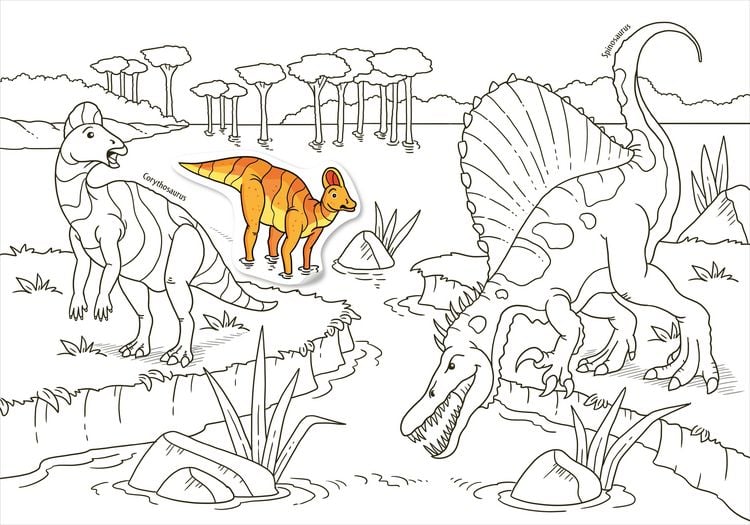 Produktbild: Mein Sticker-Malbuch. Dinosaurier