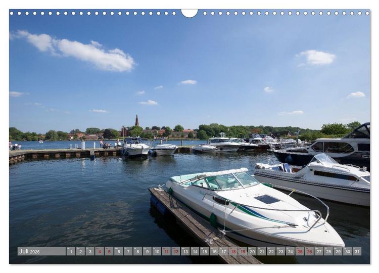 Produktbild: Hausbooturlaub Deutschland - Mecklenburgische Seenplatte (Wandkalender 2026 DIN A3 quer), CALVENDO Monatskalender