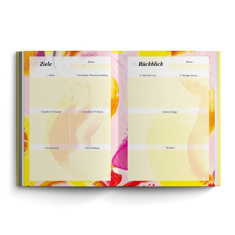 Produktbild: Terminplaner 2024/2025: Der ideale Terminkalender ohne Datum mit stabilem Hardcover. Organizer, Buchplaner aus der Art.Collection von Stay Inspired