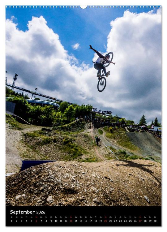 Produktbild: Slopestyle Extrembiking (hochwertiger Premium Wandkalender 2026 DIN A2 hoch), Kunstdruck in Hochglanz