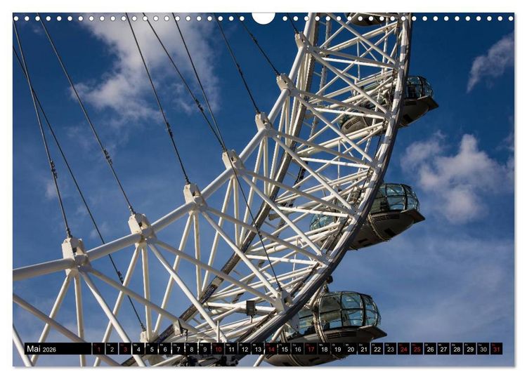 Produktbild: Wundervolles London (Wandkalender 2026 DIN A3 quer), CALVENDO Monatskalender