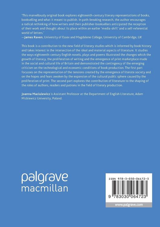 Produktbild: Representations of Book Culture in Eighteenth-Century English Imaginative Writing