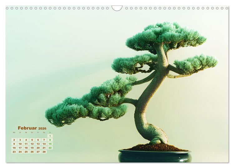 Produktbild: T&auml;uschend echt KI-Bonsais (Wandkalender 2026 DIN A3 quer), CALVENDO Monatskalender