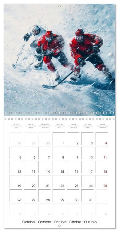 Produktbild: THE SPIRIT OF ICE HOCKEY (Wall Calendar 2026 12 &times; 12 Inch) CALVENDO 12 Month Wall Calendar
