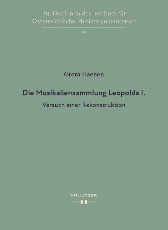 Produktbild: Die Musikaliensammlung Leopolds I.