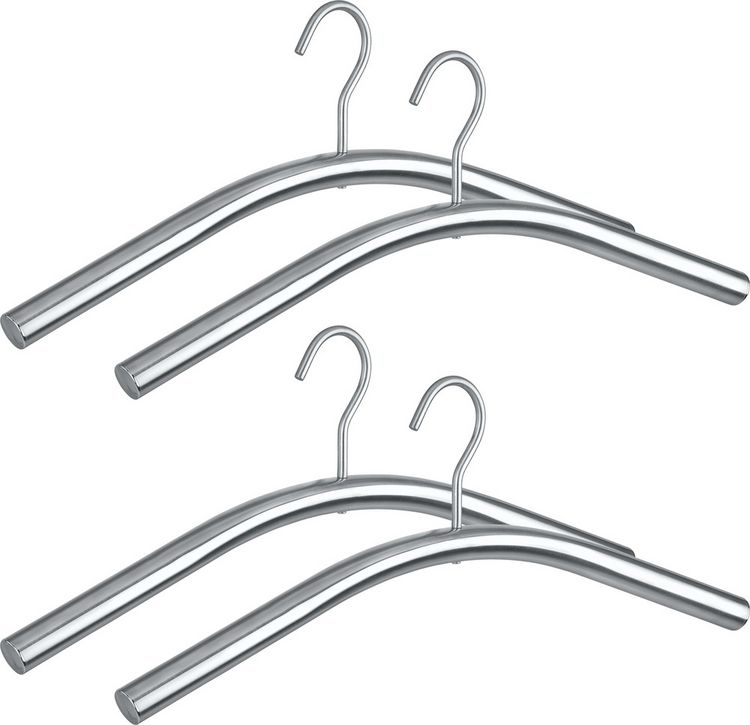 Produktbild: Kleiderb&uuml;gel Mod. Dry 4er Set Edelstahl, rostfrei
