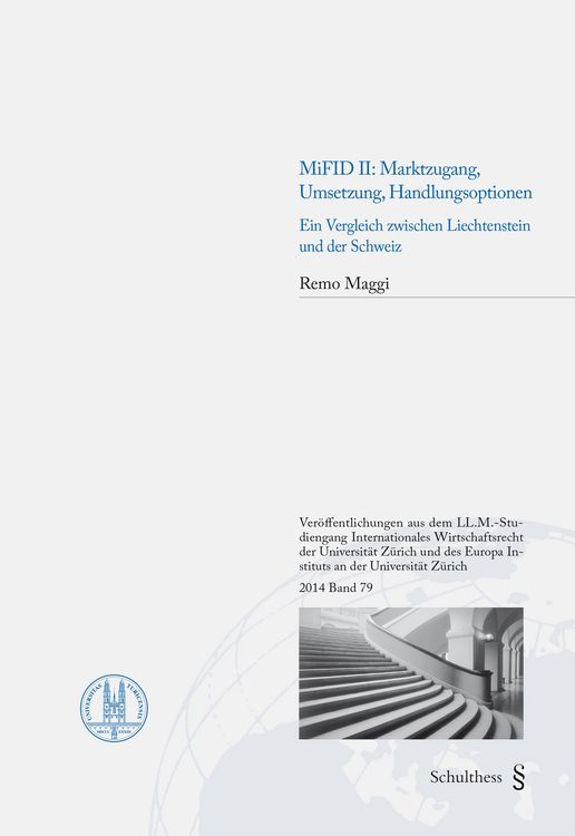 Produktbild: MiFID II: Marktzugang, Umsetzung, Handlungsoptionen