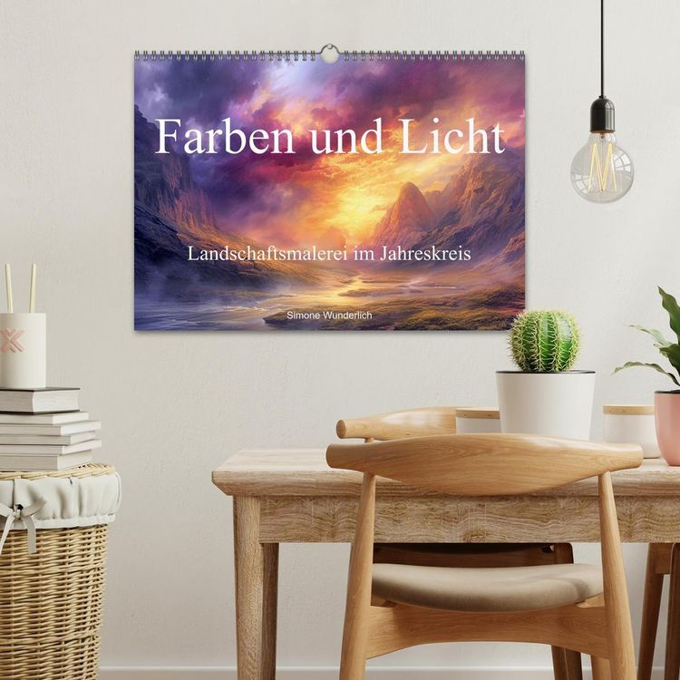 Produktbild: Farben und Licht - Landschaftsmalerei im Jahreskreis (Wandkalender 2026 DIN A3 quer), CALVENDO Monatskalender